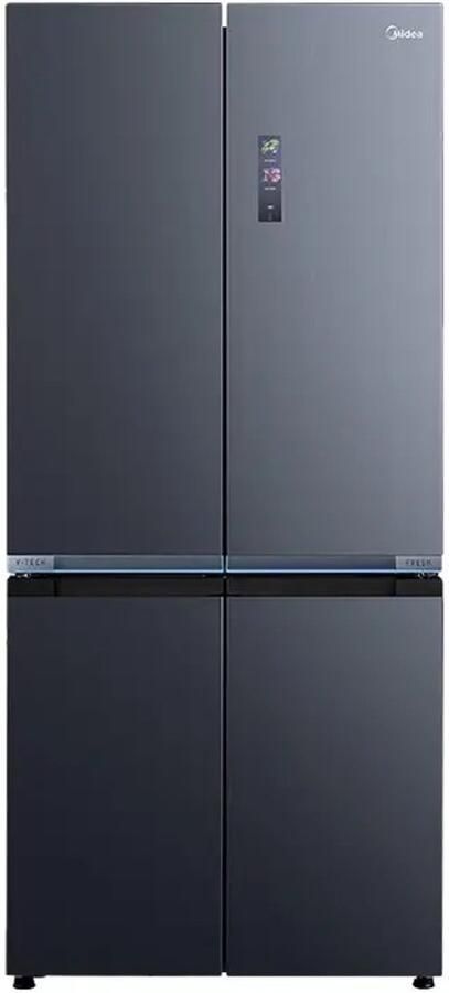 Midea MDRM706BIE70 Amerikaanse koelkast Vrijstaand Frans deur No Frost Nightsky zwart 4 deur(en) Touch LED 307 kWh jaar
