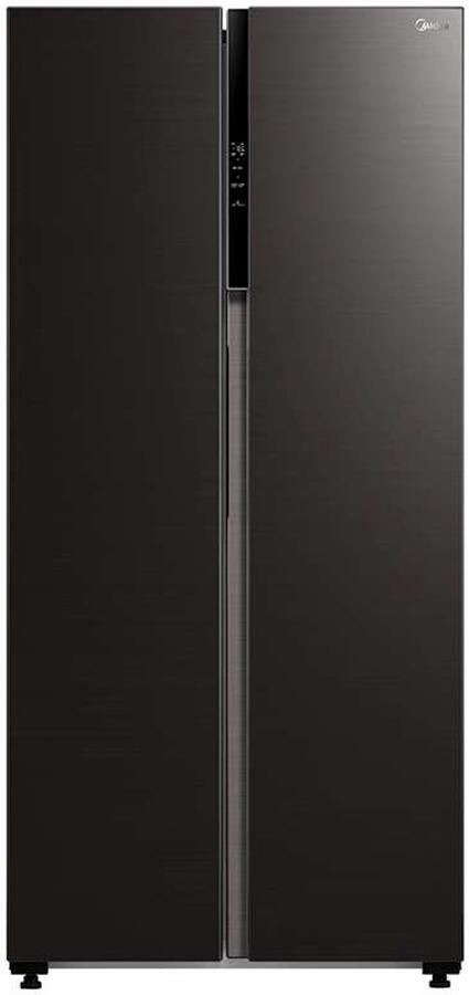 Midea MDRS619FIE28 Amerikaanse koelkast Vrijstaand Zwart geborsteld staal 2 deur(en) 41 dB No Frost Nooit meer ontdooien E label