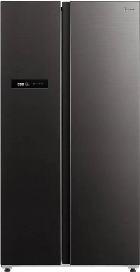Midea MDRS791MIE28 Amerikaanse koelkast Zwart RVS geborsteld No Frost Multi Air Flow Smart Home E label 330 kWh jaar 35 dB