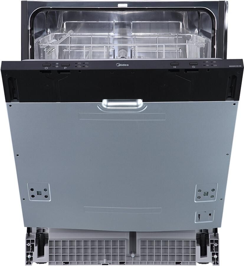 ‎Midea MID60S120-HR Inbouwvaatwasser RVS 49 dB E label Bestekmand Elektronisch display met knoppen