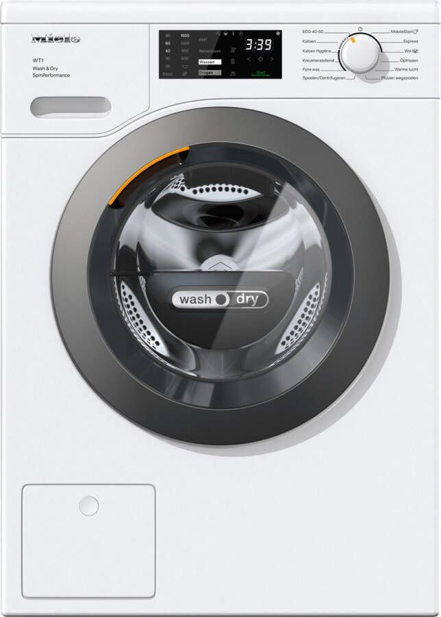Miele WTD280 WCS Was-droogcombinatie Vrijstaand Voorbelading Wit D