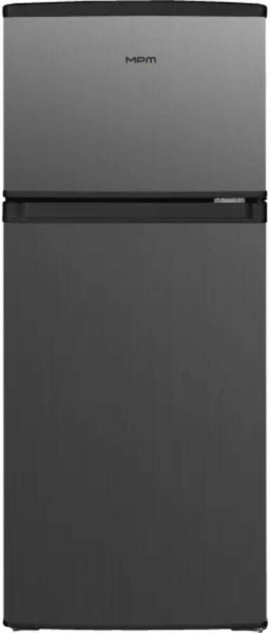 MPM -125-CZ-11 E Koel-vriescombinatie – 129 liter – Energieklasse E – LED-verlichting Omkeerbare deur Antraciet RVS