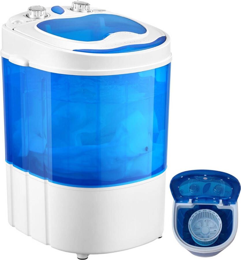 DailySupplies Mini Wasmachine met Centrifuge Voor Kleine Wasgoed Meerdere Programma's