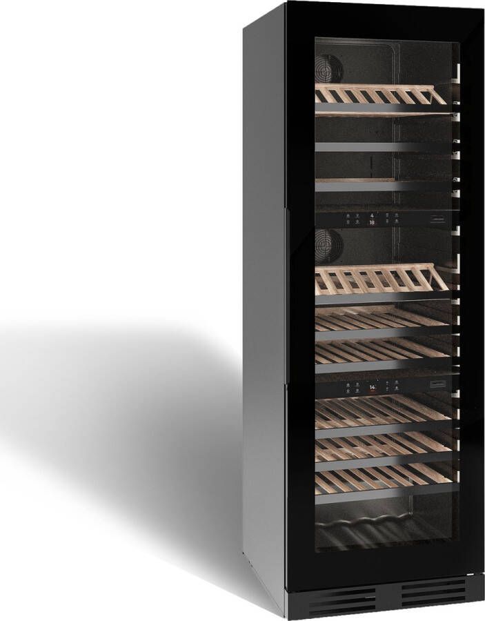 Nestor M 3 Zone Wijnkoelkast NWX3110GN1 110 Flessen 176 cm Koolstoffilter