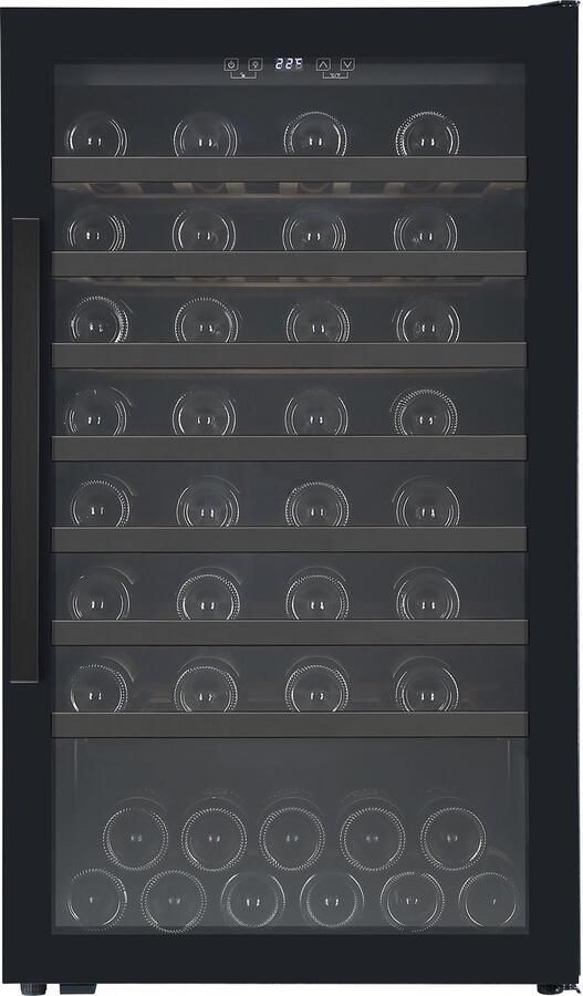 Nestor M NWT173FN1 Wijnklimaatkast 73 Flessen Wijnkoelkast Vrijstaand – Wijnkast LED Verlichting – Stille Wijnkoeler – Houten Leggers – Zwart