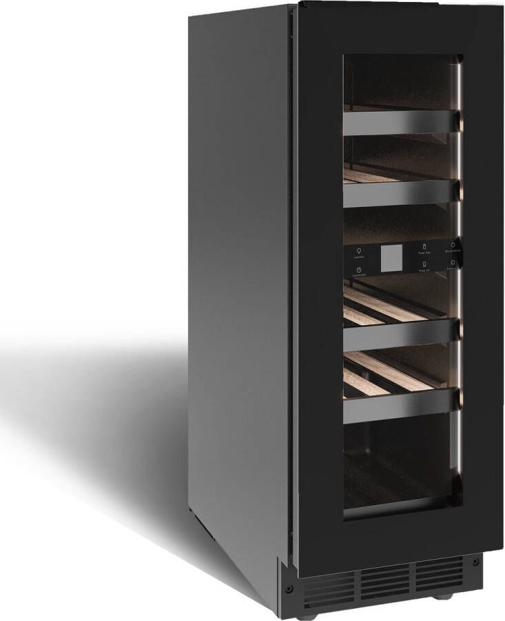 Nestor M Wijnkoelkast NWXS216FN1 30 cm breed 2 zones 16 Flessen 38 dB