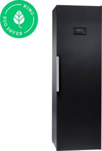 Nimo droogkast warmtepompdroger ECO Dryer 2.0 HP zwart -rechts- met warmtepomp technologie. -made in Sweden