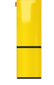 Nunki LARGECOMBI-AYEL Combi Bottom Koelkast E 198+66l Lucid Yellow Gloss All Sides