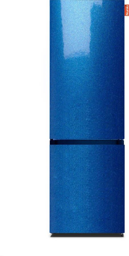 Nunki LARGECOMBINF-FBMET Combi Bottom Koelkast D 182+71l Blue Metalic Gloss Front