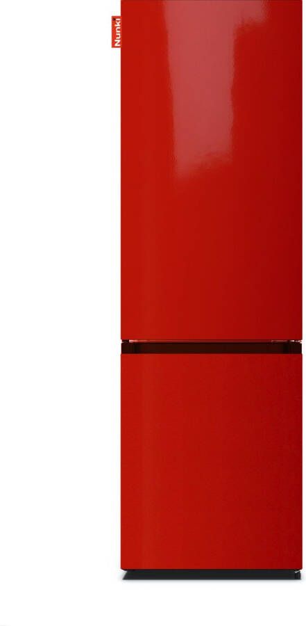 Nunki LARGECOMBINF-FRED Combi Bottom Koelkast D 182+71l Hot Rod Red Gloss Front