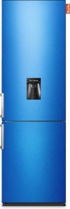 Nunki LARGEH2O (Blue Metalic Gloss All Sides) Combi Bottom Koelkast F 197+71l Handle Waterdispenser