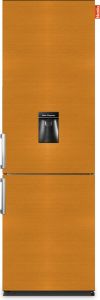 Nunki LARGEH2O (Brushed Bronze All Sides) Combi Bottom Koelkast F 197+71l Handle Waterdispenser