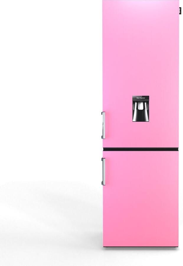 Nunki Large H2O – Koel-vriescombinatie – Waterdispenser – E-klasse – 268 liter – Front Bubblegum Pink Satin - Foto 2