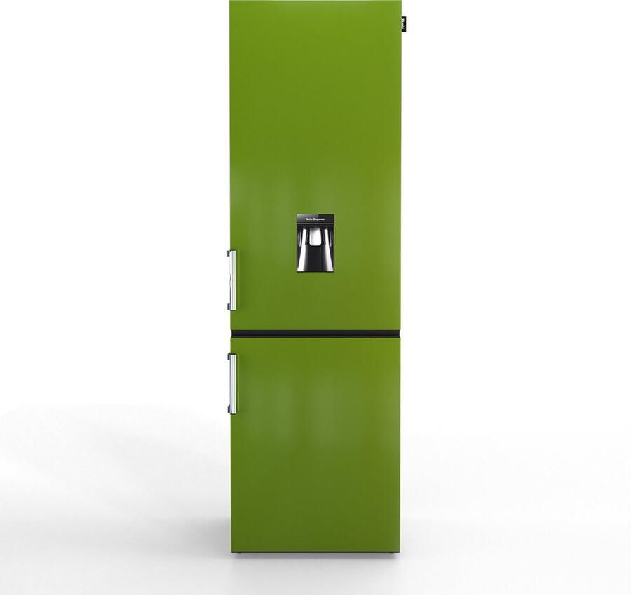 Nunki Large H2O – Koel-vriescombinatie – Waterdispenser – E-klasse – 268 liter – Grass Green Gloss - Foto 2