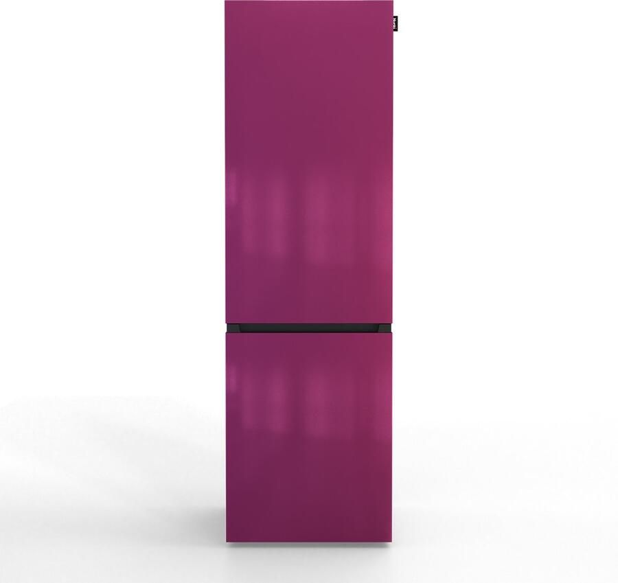 Nunki LARGECOMBINF-APUR Koel-vriescombinatie D Klasse 253l Fun Purple Gloss Metallic (ALL sides)