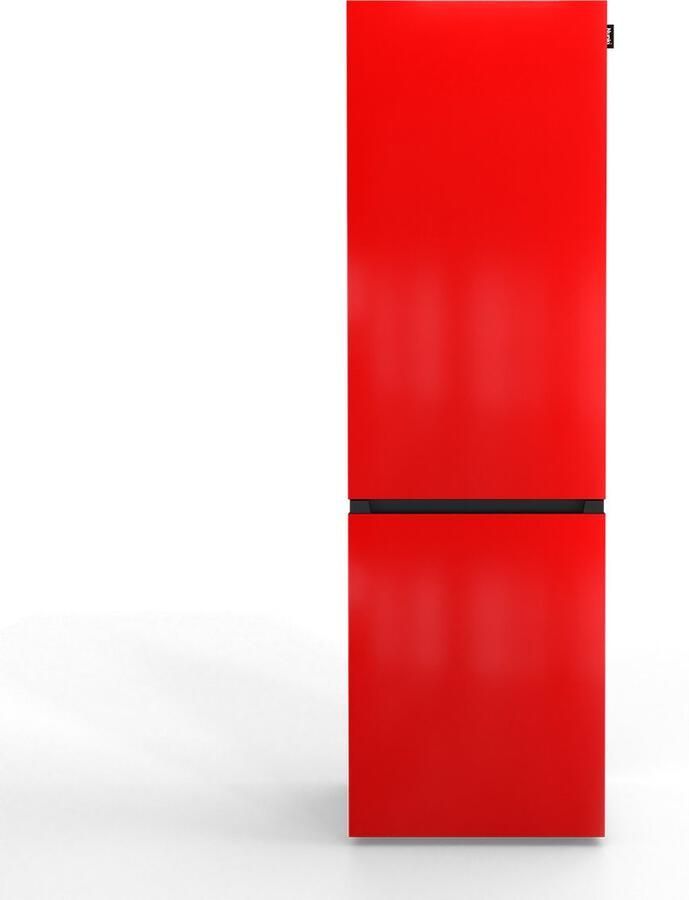 Nunki LARGECOMBINFA-FRED Koel-vriescombinatie A Klasse 304l Hod Rod Red Gloss (FRONT only)