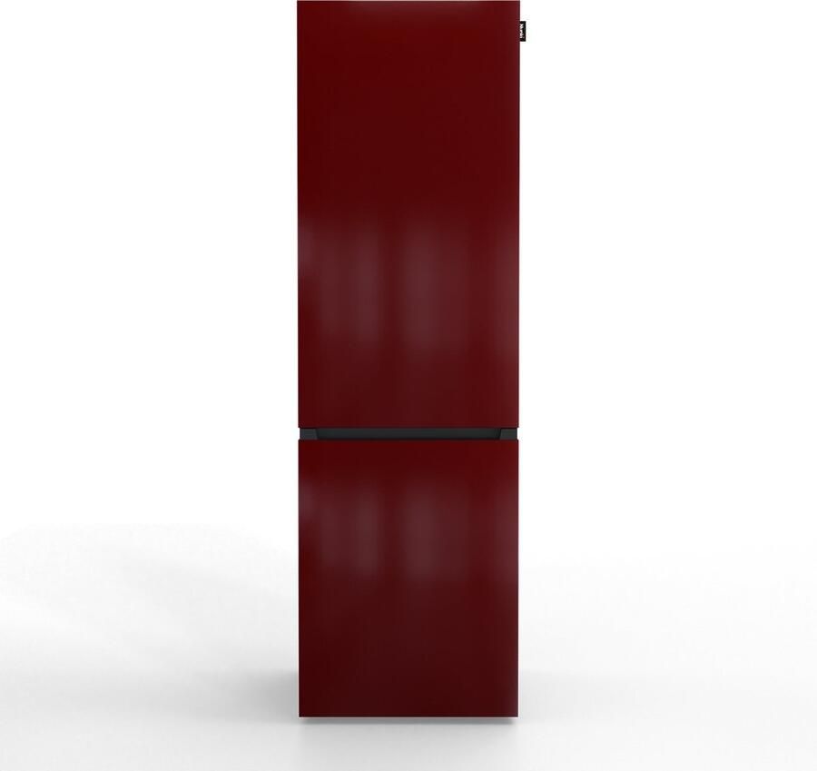 Nunki LARGECOMBINF-ABUR Koel-vriescombinatie D Klasse 253l Burgundy Gloss (ALL sides)