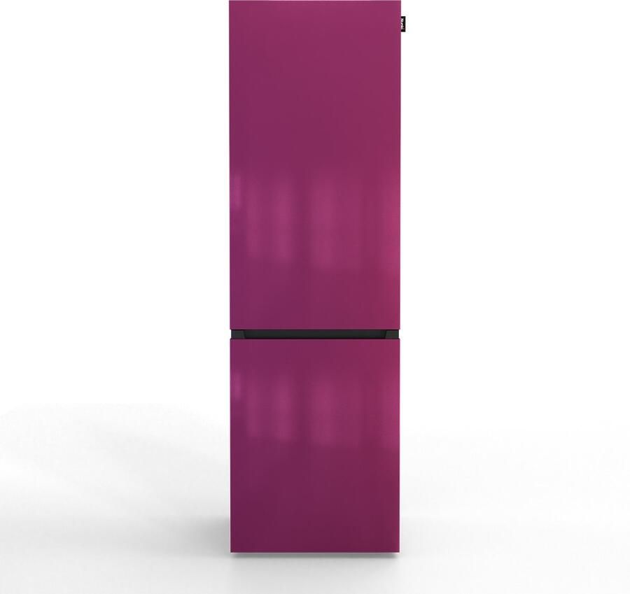 Nunki LARGECOMBINFA-FPUR Koel-vriescombinatie A Klasse 304l Fun Purple Gloss Metallic (FRONT only)