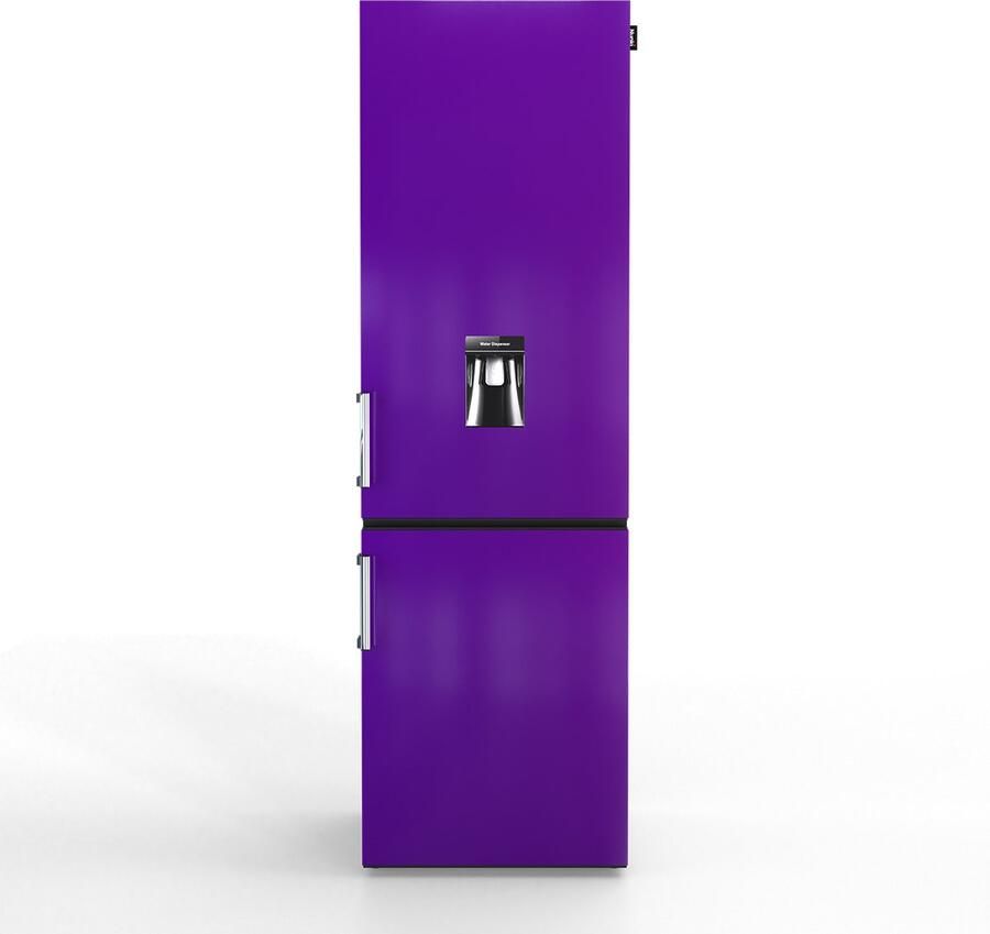 Nunki LARGEH2O-FPLU Combi Bottom Koelkast E klasse 268l Waterdispenser Plum Explosion Gloss (FRONT only)