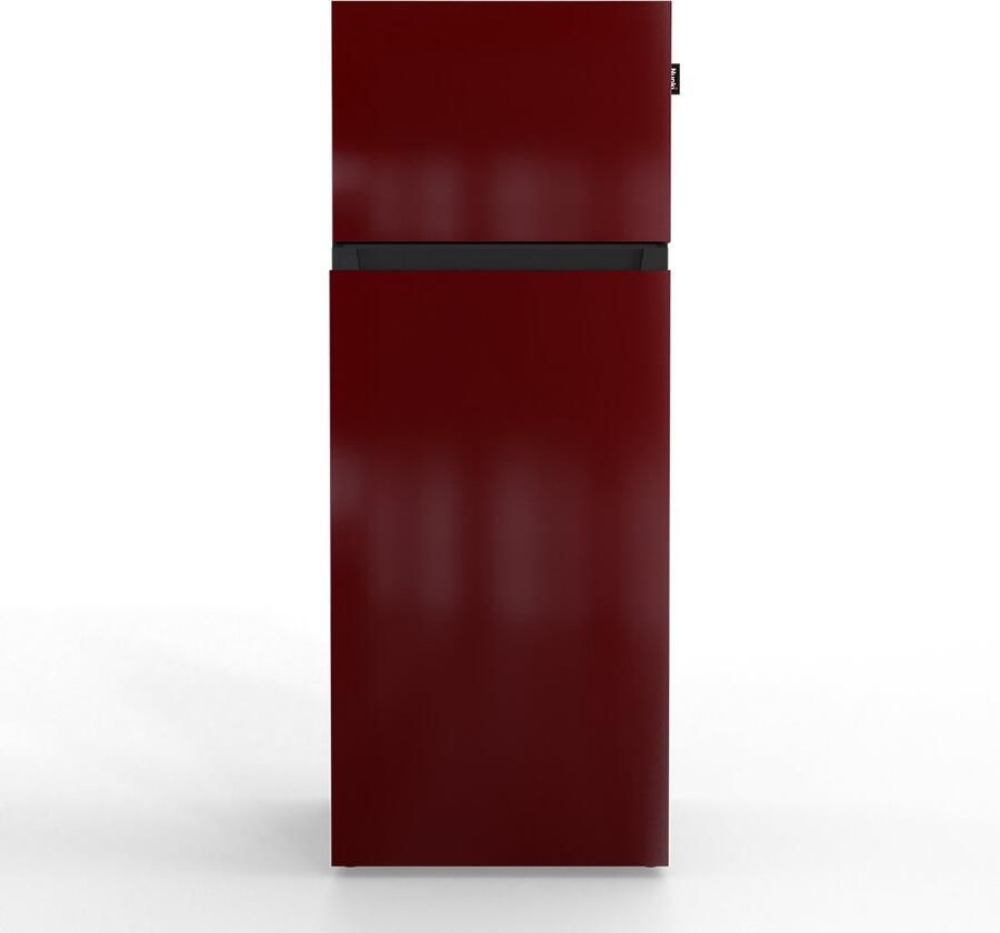Nunki MEDIUM-ABUR Dubbel-Deurs Koelkast E Klasse 206l Burgundy Gloss (ALL sides)