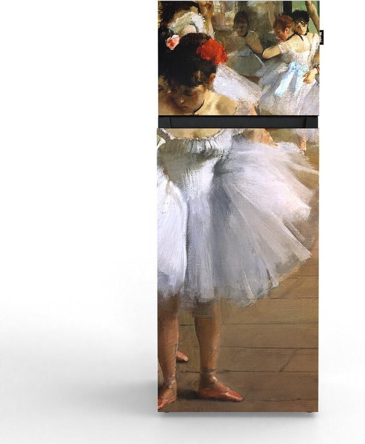 Nunki MEDIUM-FDAG Dubbel-Deurs Koelkast E Klasse 206l Edgar Degas De dansles Satin (FRONT only)