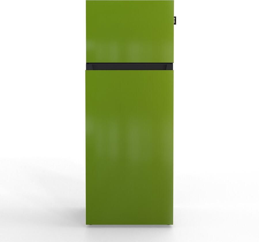 Nunki MEDIUM-FGRA Dubbel-Deurs Koelkast E Klasse 206l Grass Green Gloss (FRONT only)