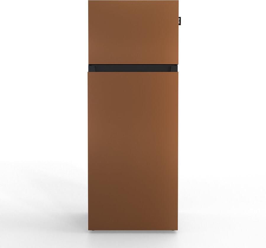 Nunki MEDIUM-FBRO Dubbel-Deurs Koelkast E Klasse 206l Brown Matte Metallic (FRONT only)
