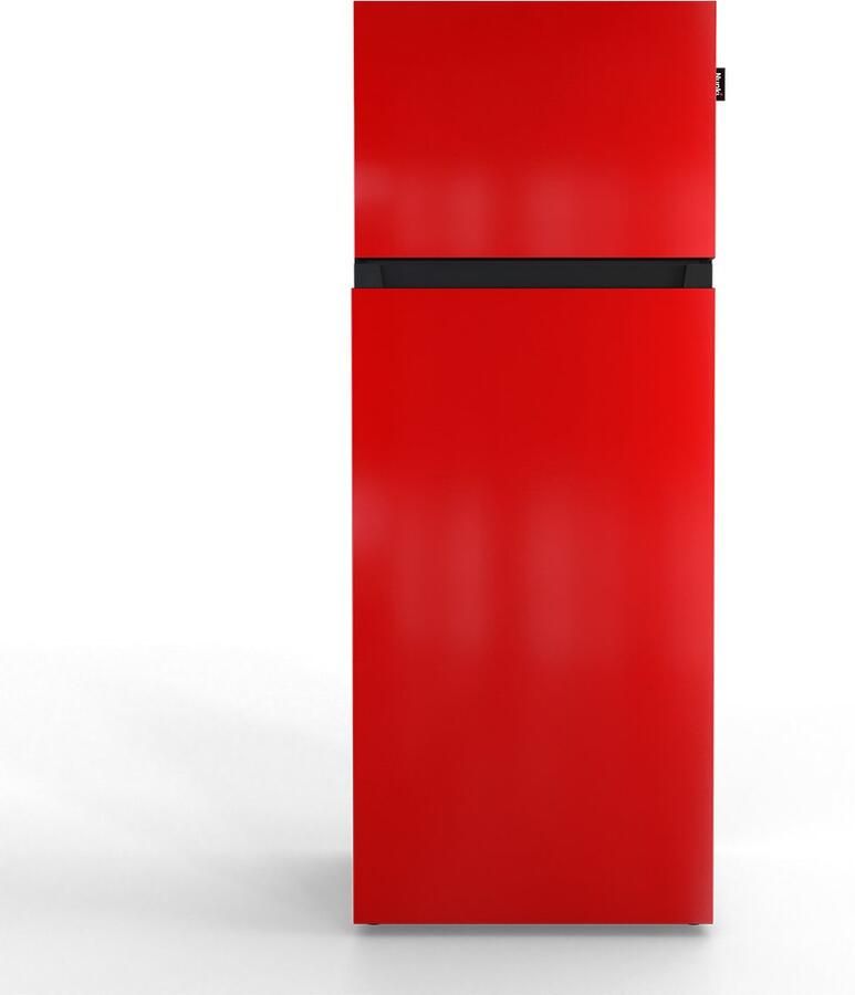 Nunki MEDIUM-ARED Dubbel-Deurs Koelkast E Klasse 206l Hod Rod Red Gloss (ALL sides)