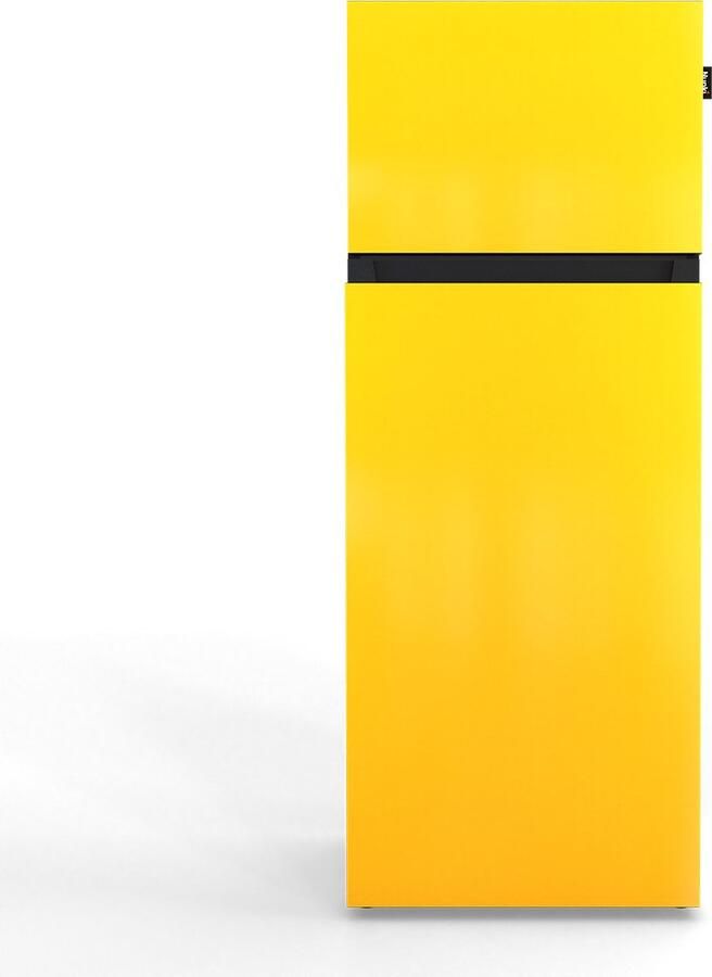 Nunki MEDIUM-AYELL Dubbel-Deurs Koelkast E Klasse 206l Lucid Yellow Gloss (ALL sides)