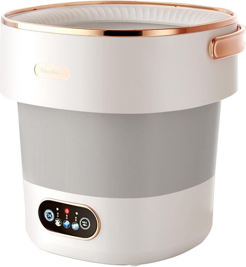 OYLCDI Mini-wasmachine- draagbare wasmachine opvouwbare wasmachine- kleine wasmachine centrifuge – kerstcadeau 13 liter capaciteit met was- en droogfunctie en afneembare afdruipmand