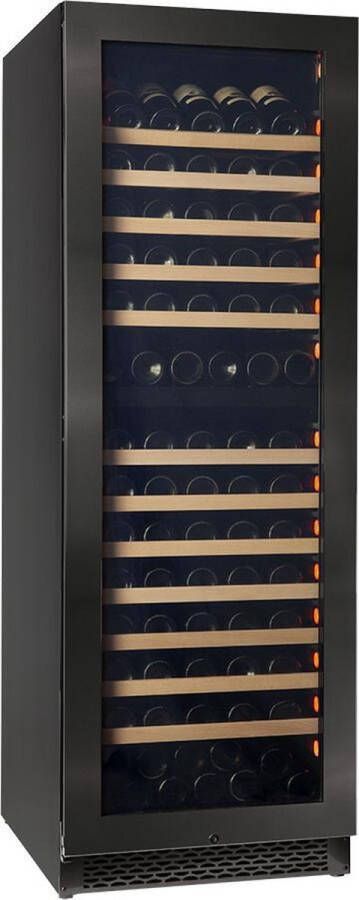 Pevino Majestic Wijnkoelkast 150 flessen 2 zones Zwart stalen front - Foto 3