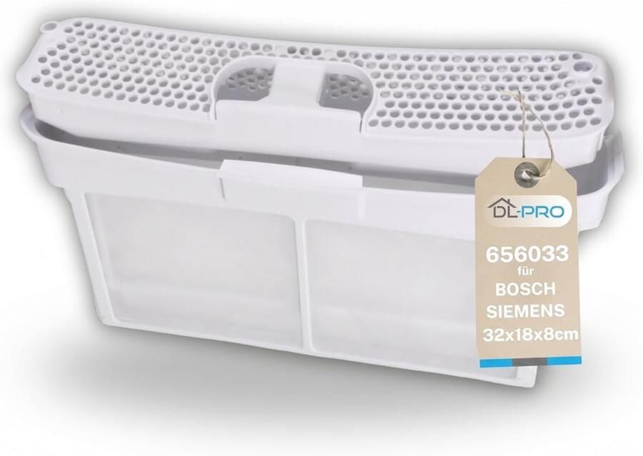 Pluisfilter compatibel met en 00656033 iQ300 iQ500 iQ700 iQ800 Maxx Logixx serie 8 320x180x80 mm zeeffilterzak voor droger