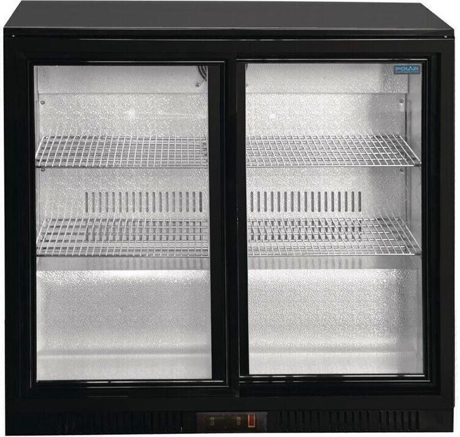 Polar G-Serie 2-Deurs Barkoeling Met Schuifdeuren Zwart 208l GL003 - Foto 2