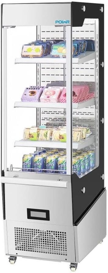 Polar G serie multideck vitrine Horeca en supermarkt 220 Liter