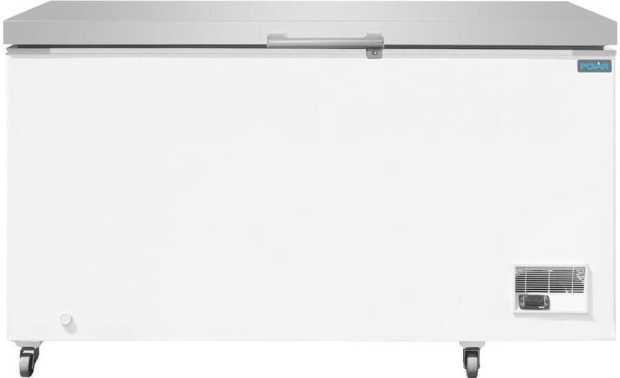 Polar vrieskist met RVS deksel 378 liter