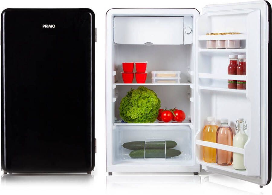 PRIMO PR151RKZ Koelkast Tafelmodel Retro Koelkast Vrijstaand 93L E Zwart - Foto 2