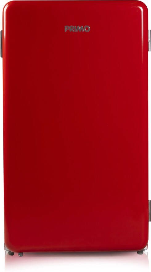 PRIMO PR152RKR Koelkast Tafelmodel Retro Koelkast Vrijstaand 93L E Rood