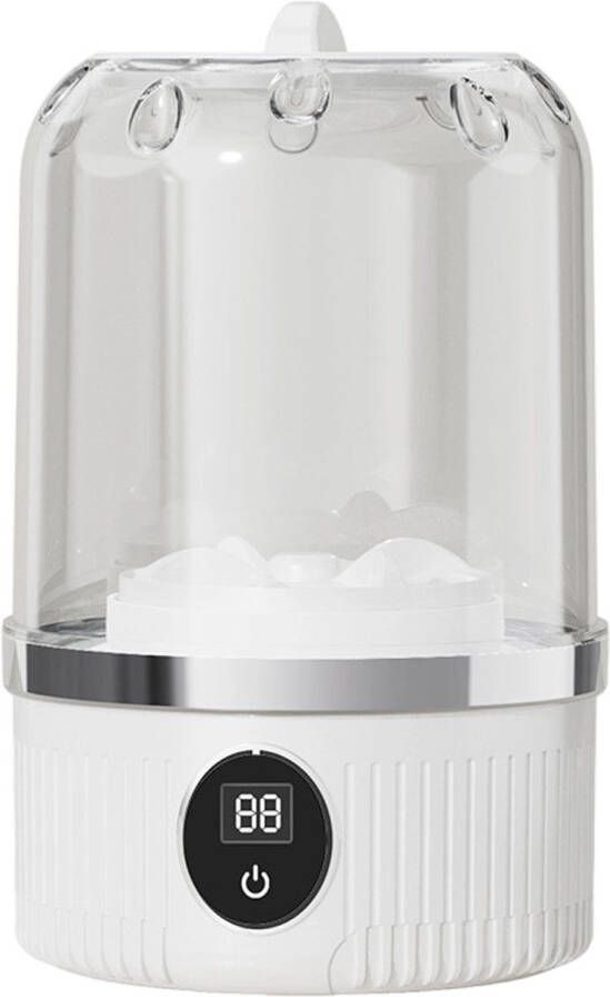 QTTVBTNA 1L Mini wasmachine Kleine draagbare wasmachine Voor baby- en ondergoed USB-oplaadbaar Compact & stil Wit 12.5x12.5x20.5cm 1 stuk