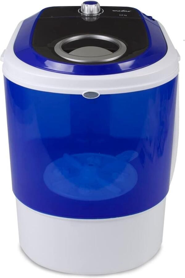 Ren Camping Wasmachine Mini Wasmachine Wasmachines 2 kg per Wasbeurt Met Timer Blauw 39cm x 37cm x 51cm