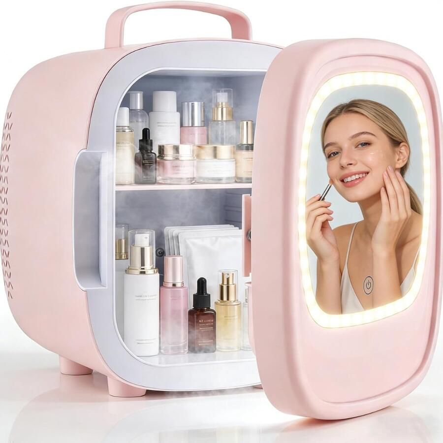 Ren Mini vriezer Diepvries 33L [Energieklasse E] Roze 27cm x 21cm x 22cm