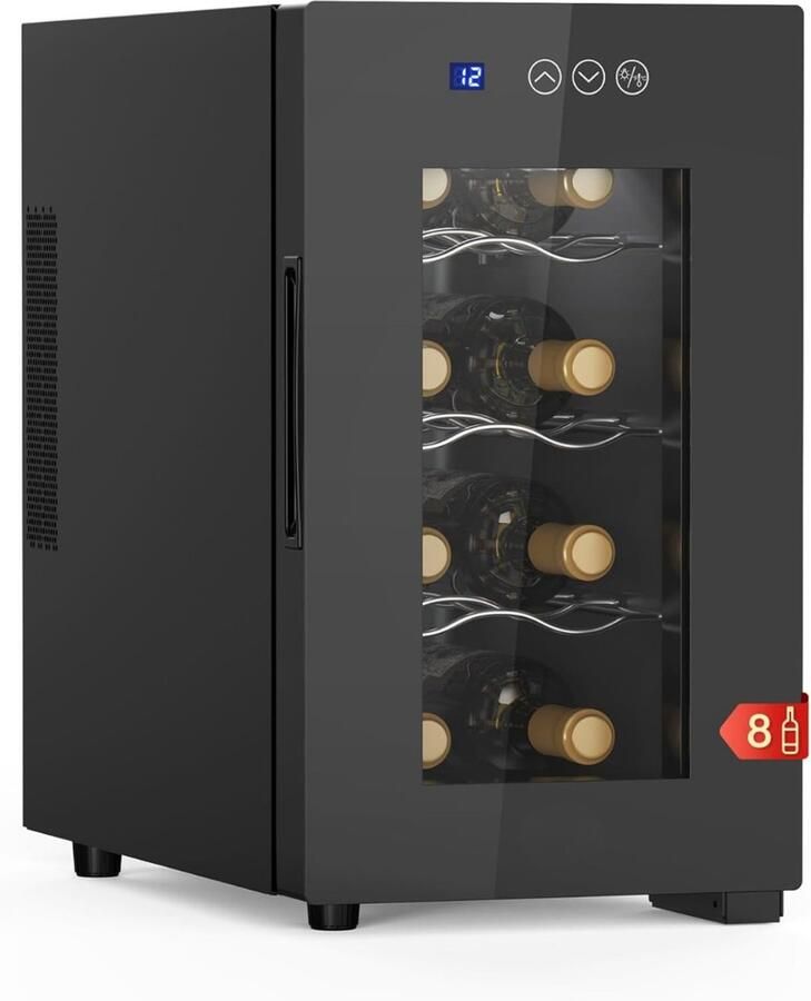 Quvo Mini vriezer Diepvries 33L [Energieklasse E] Zwart 27cm x 51cm x 48cm