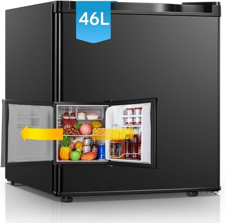 Ren Mini vriezer Diepvries 33L [Energieklasse E] Zwart 50cm x 45cm x 46cm