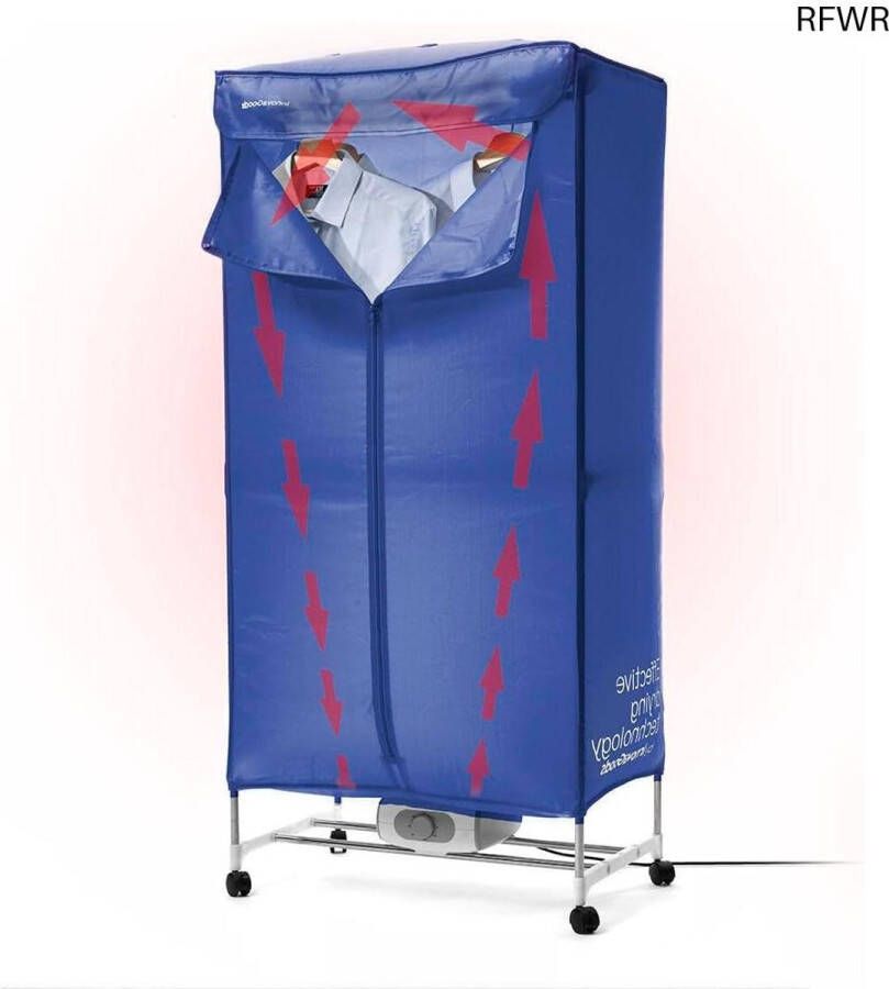RFWR Draagbare elektrische droger met 2 niveaus en 1200 W vermogen