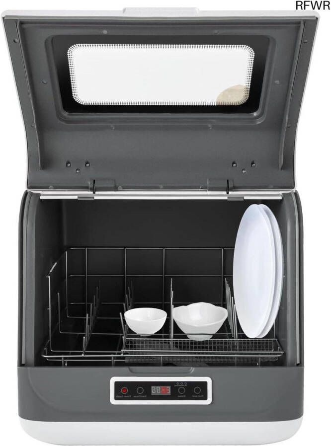 RFWR Mini Tafelvaatwasser met 3 Wasmodi Ruimtebesparende Vaatwasser voor Thuis en Camping