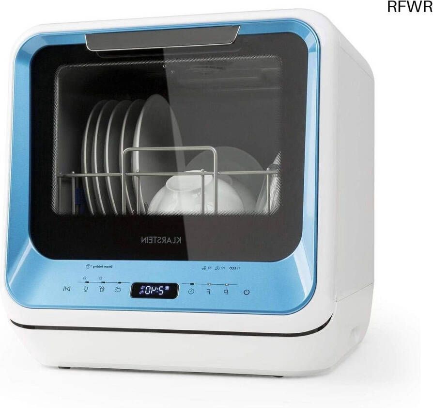 RFWR Mini-vaatwasser met 6 Programma's voor Kleine Keukens en Camping