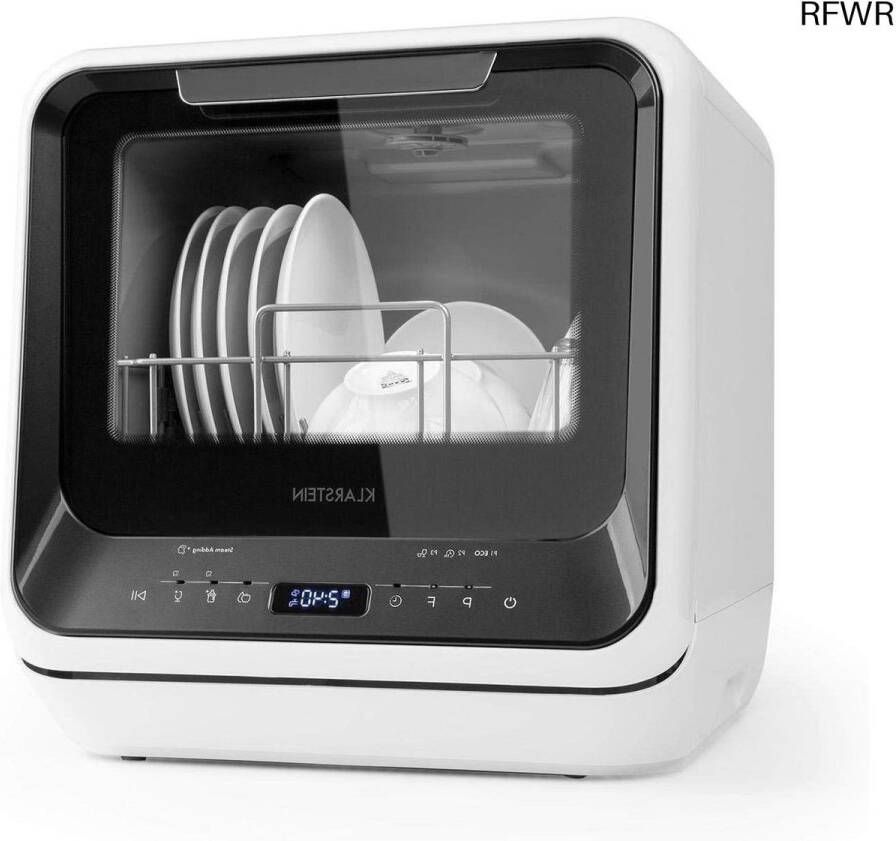 RFWR Mini Vaatwasser voor 2 Couverts met LED-display en 6 Programma's