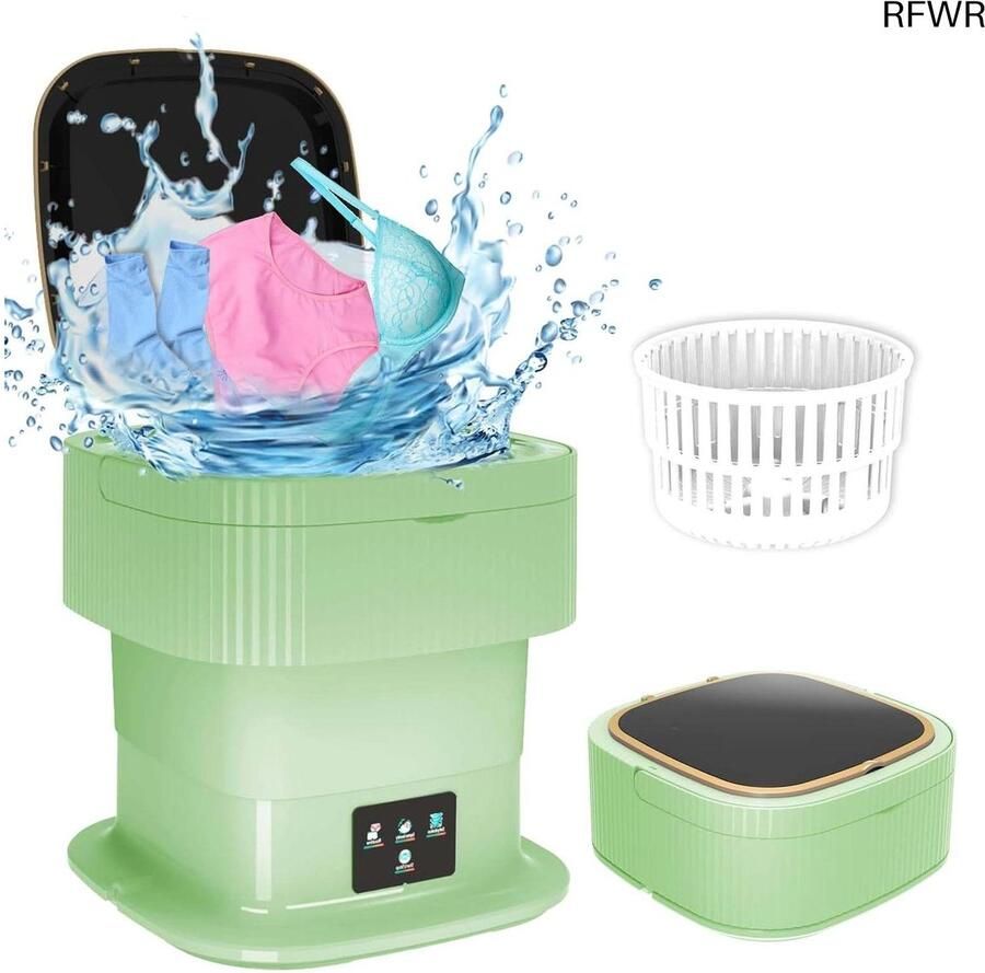RFWR Campingwasmachine 13L Draagbare Mini-wasmachine voor Ondergoed en Babykleding Ideaal voor Reizen en Camping