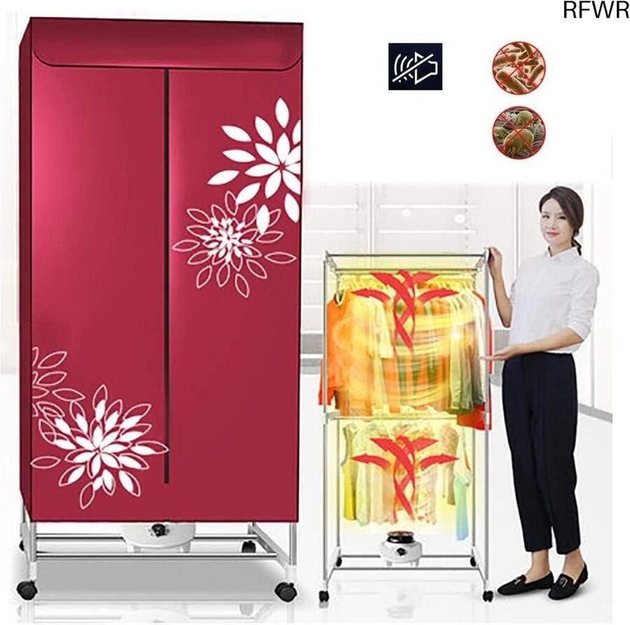 RFWR Elektrische Droger Hete Lucht Droogrek met Roestvrijstalen Frame