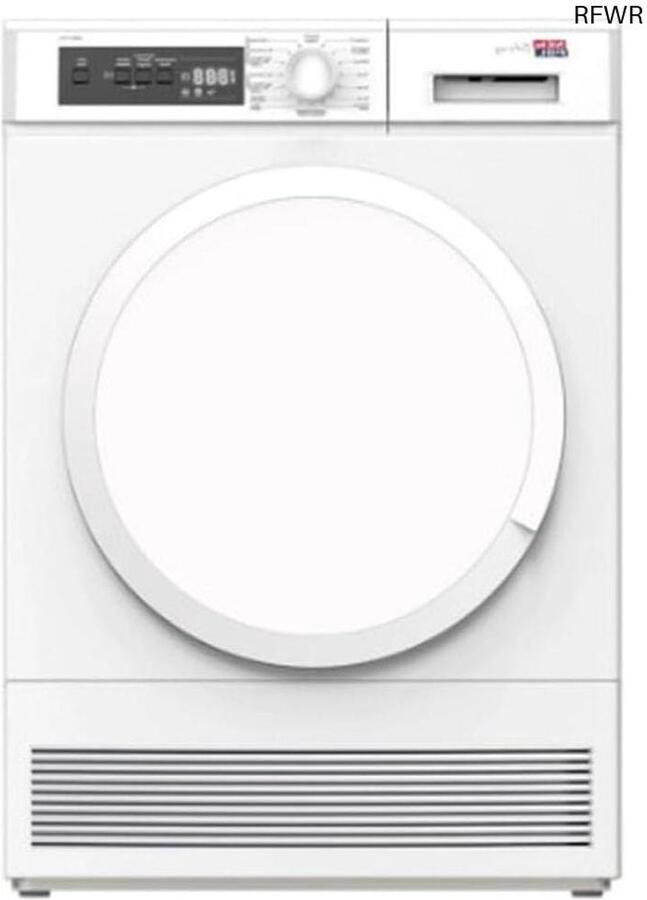 RFWR Elektronische Condensdroger met 7 kg Capaciteit Uitgestelde Startfunctie en Binnenverlichting