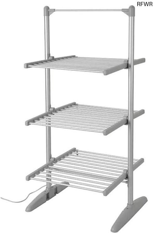 RFWR Opvouwbaar Elektrisch Droogrek met 3 Etages 300 Watt Verwarmd Droogrek